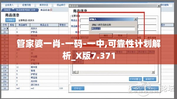 管家婆一肖-一码-一中,可靠性计划解析_X版7.371