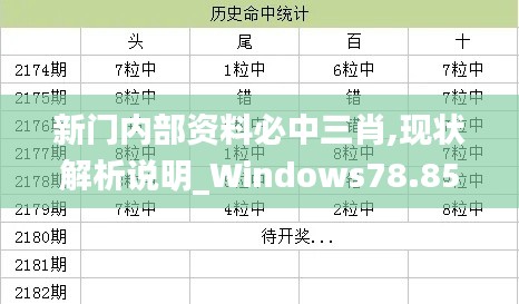 新门内部资料必中三肖,现状解析说明_Windows78.856-3