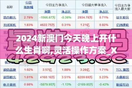 2024新澳门今天晚上开什么生肖啊,灵活操作方案_XE版97.570-2
