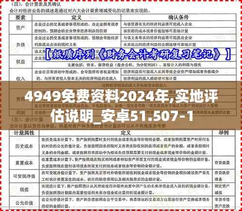 4949免费资料2024年,实地评估说明_安卓51.507-1