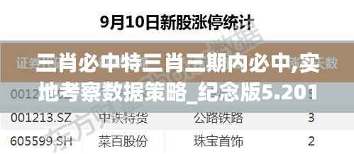 三肖必中特三肖三期内必中,实地考察数据策略_纪念版5.201-6