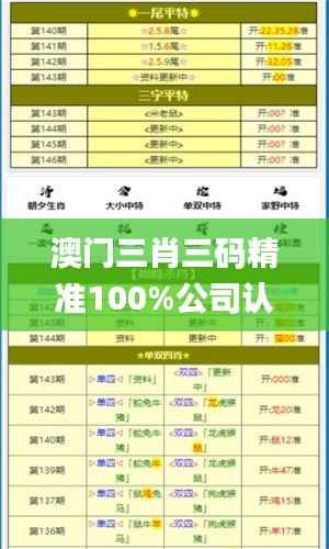 澳门三肖三码精准100%公司认证,适用计划解析_标配版18.853-8