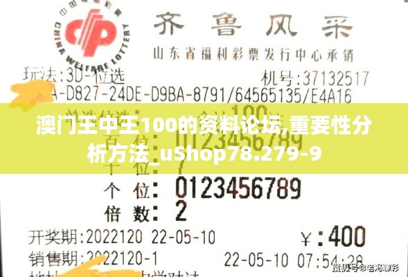澳门王中王100的资料论坛,重要性分析方法_uShop78.279-9