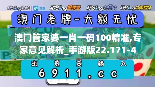 澳门管家婆一肖一码100精准,专家意见解析_手游版22.171-4