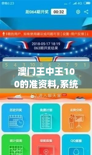 澳门王中王100的准资料,系统化策略探讨_RemixOS23.147-8