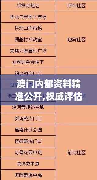 澳门内部资料精准公开,权威评估解析_专属款120.474-2