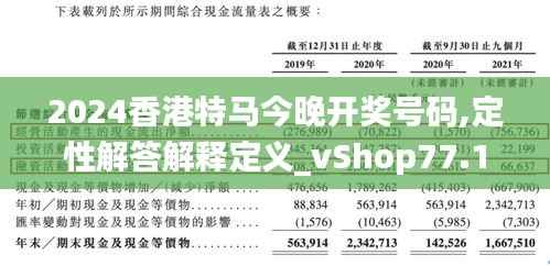 2024香港特马今晚开奖号码,定性解答解释定义_vShop77.156-7