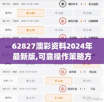 62827澳彩资料2024年最新版,可靠操作策略方案_特供款80.641-1