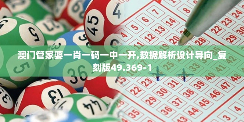 澳门管家婆一肖一码一中一开,数据解析设计导向_复刻版49.369-1