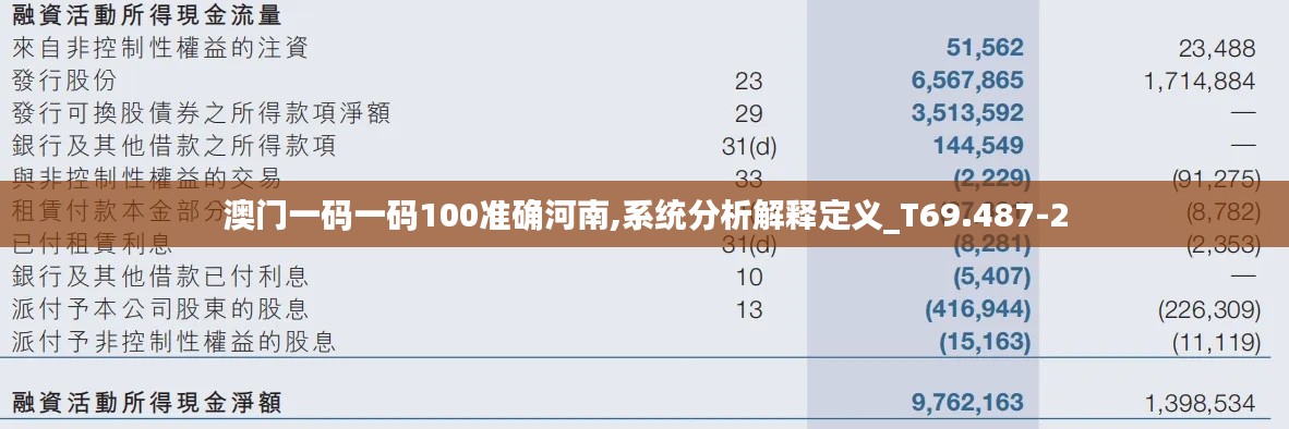 澳门一码一码100准确河南,系统分析解释定义_T69.487-2