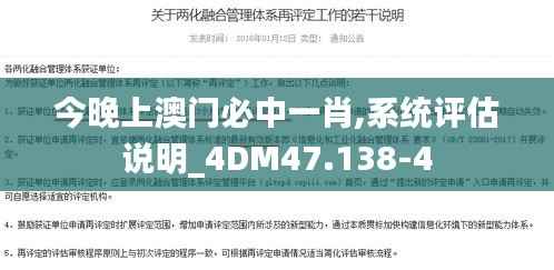 今晚上澳门必中一肖,系统评估说明_4DM47.138-4