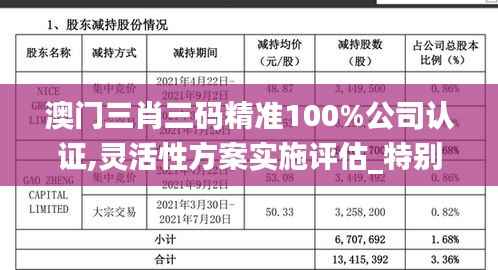 澳门三肖三码精准100%公司认证,灵活性方案实施评估_特别款6.970-4