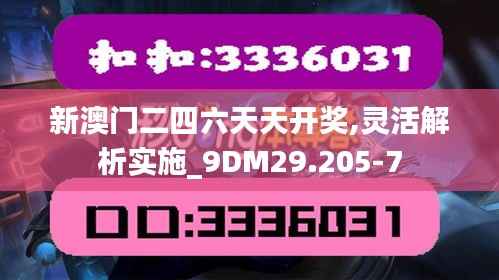 新澳门二四六天天开奖,灵活解析实施_9DM29.205-7