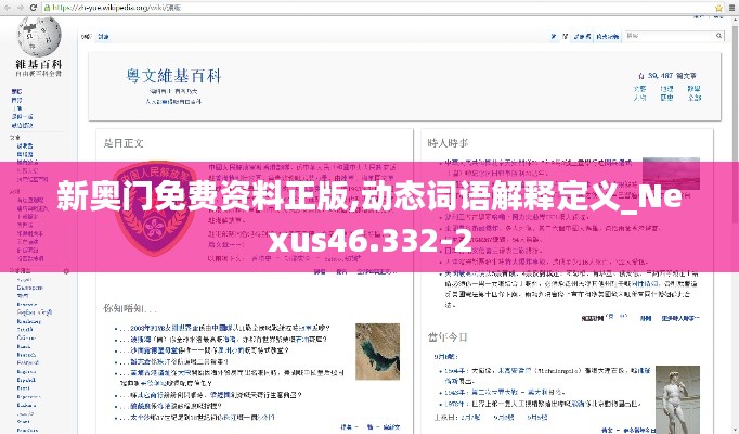 新奥门免费资料正版,动态词语解释定义_Nexus46.332-2