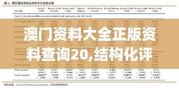 澳门资料大全正版资料查询20,结构化评估推进_薄荷版88.698-5