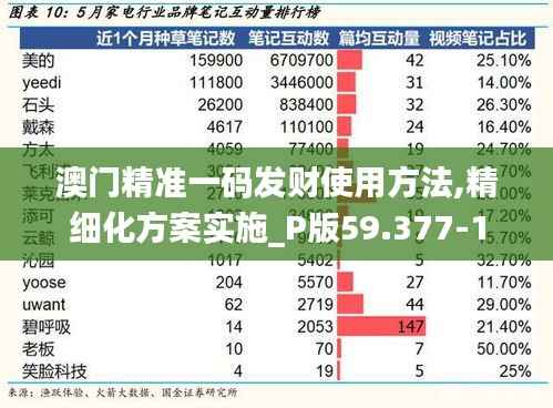 澳门精准一码发财使用方法,精细化方案实施_P版59.377-1