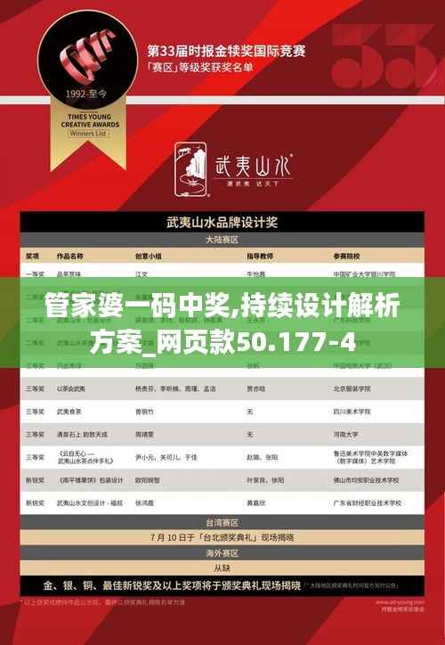 管家婆一码中奖,持续设计解析方案_网页款50.177-4