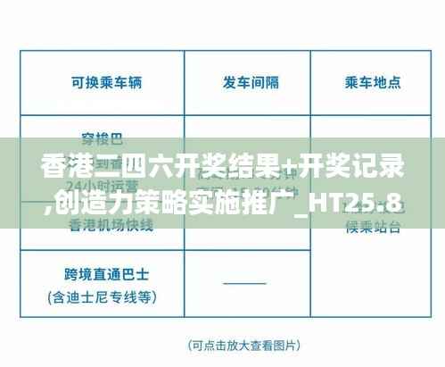 香港二四六开奖结果+开奖记录,创造力策略实施推广_HT25.869-5