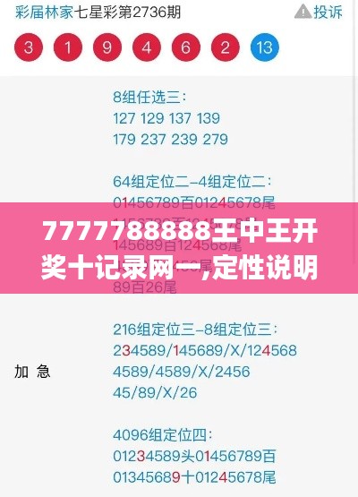 7777788888王中王开奖十记录网一,定性说明解析_体验版7.438