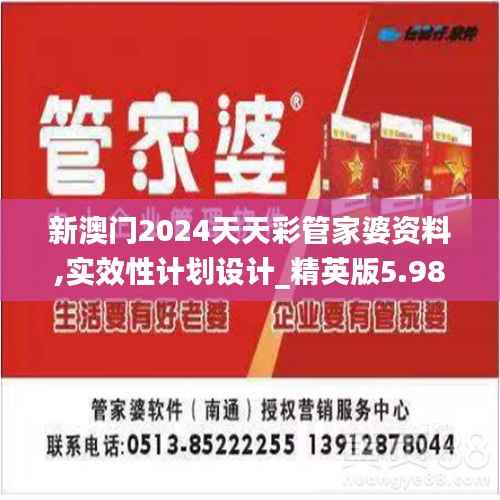 新澳门2024天天彩管家婆资料,实效性计划设计_精英版5.987