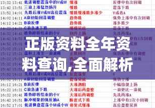 正版资料全年资料查询,全面解析说明_黄金版7.785