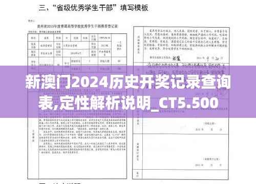 新澳门2024历史开奖记录查询表,定性解析说明_CT5.500