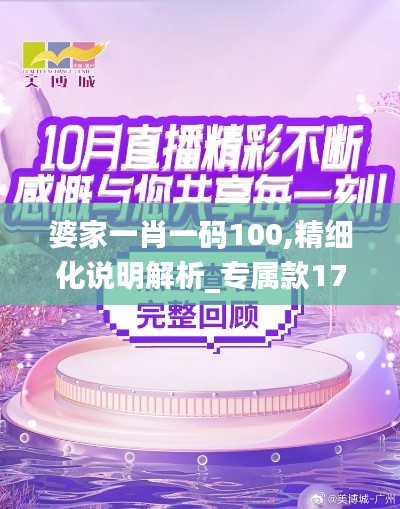 婆家一肖一码100,精细化说明解析_专属款17.922