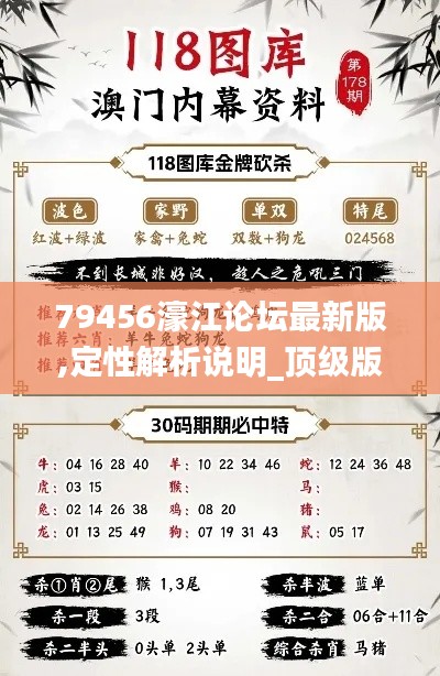 79456濠江论坛最新版,定性解析说明_顶级版9.578