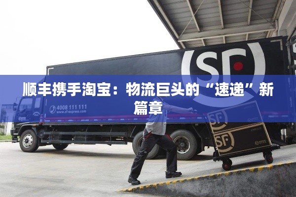 顺丰携手淘宝：物流巨头的“速递”新篇章