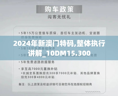 2024年新澳门特码,整体执行讲解_10DM15.300