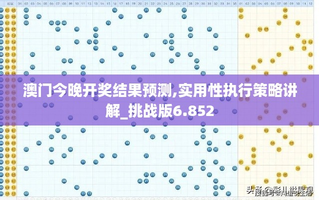 澳门今晚开奖结果预测,实用性执行策略讲解_挑战版6.852