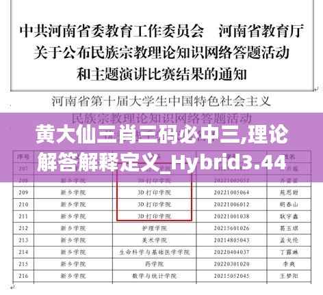 黄大仙三肖三码必中三,理论解答解释定义_Hybrid3.449