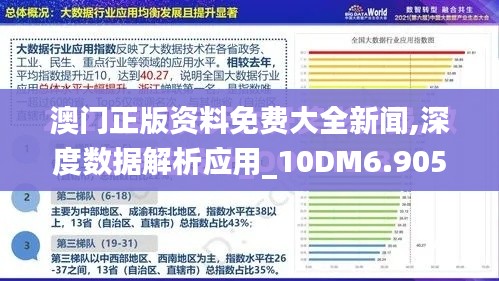 澳门正版资料免费大全新闻,深度数据解析应用_10DM6.905