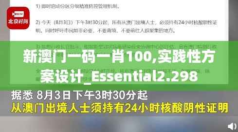 新澳门一码一肖100,实践性方案设计_Essential2.298