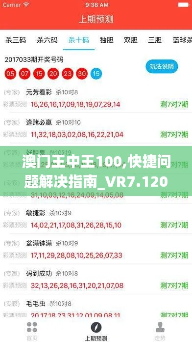 澳门王中王100,快捷问题解决指南_VR7.120