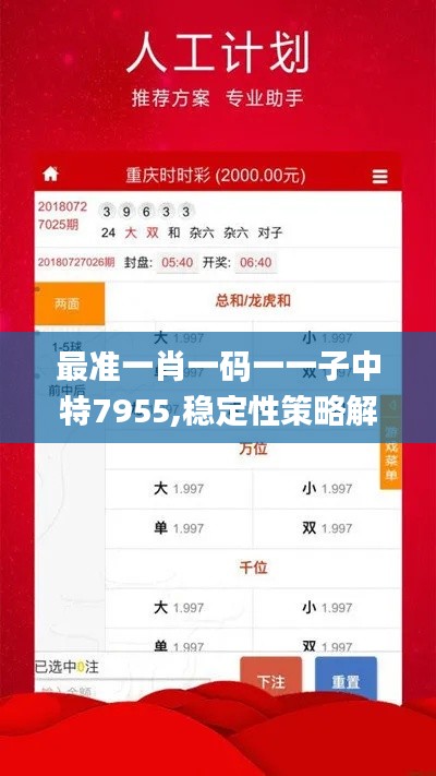 最准一肖一码一一子中特7955,稳定性策略解析_苹果版5.352