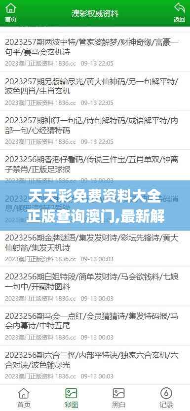 天天彩免费资料大全正版查询澳门,最新解答解释定义_Ultra9.263