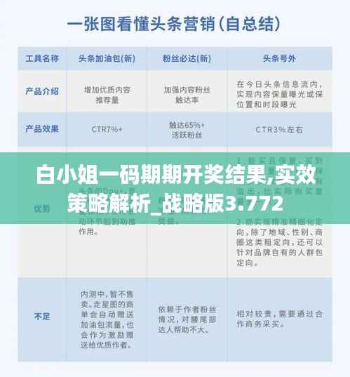 白小姐一码期期开奖结果,实效策略解析_战略版3.772