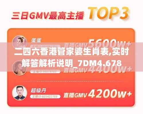 二四六香港管家婆生肖表,实时解答解析说明_7DM4.678