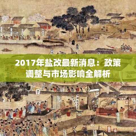 2017年盐改最新消息：政策调整与市场影响全解析