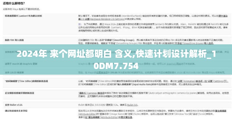 2024年 来个网址都明白 含义,快速计划设计解析_10DM7.754