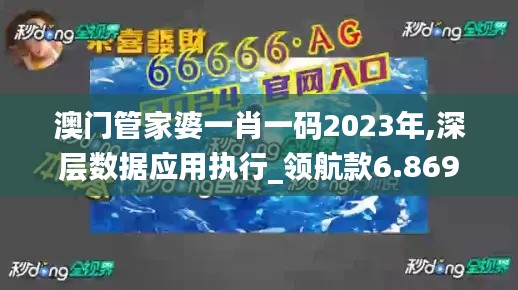 澳门管家婆一肖一码2023年,深层数据应用执行_领航款6.869