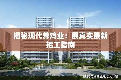 揭秘现代养鸡业：最真实最新招工指南