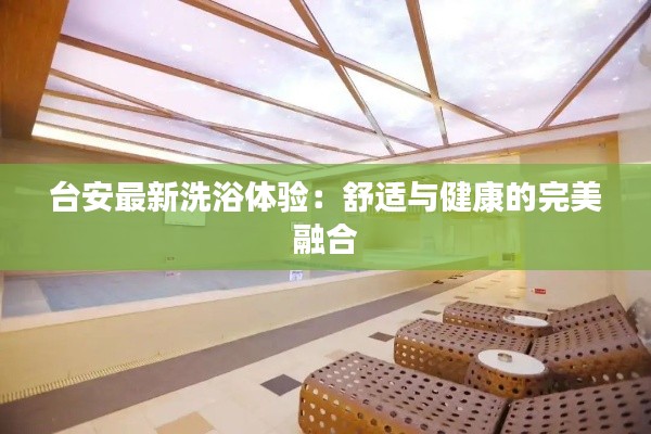 台安最新洗浴体验：舒适与健康的完美融合