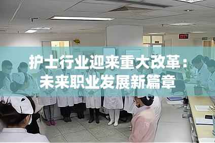 护士行业迎来重大改革：未来职业发展新篇章