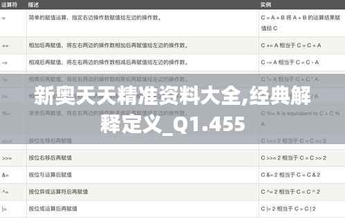 新奥天天精准资料大全,经典解释定义_Q1.455