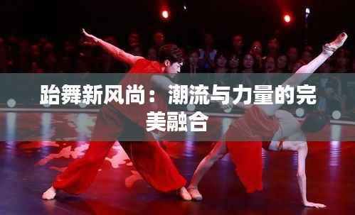 跆舞新风尚：潮流与力量的完美融合