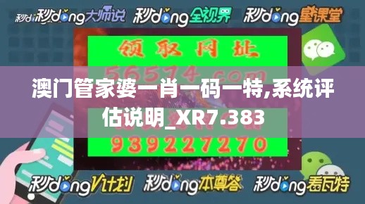 澳门管家婆一肖一码一特,系统评估说明_XR7.383