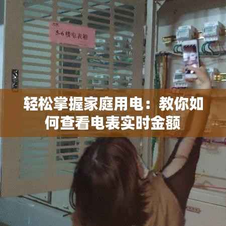 轻松掌握家庭用电：教你如何查看电表实时金额