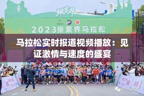 马拉松实时报道视频播放：见证激情与速度的盛宴